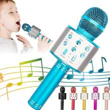 1个无线麦克风，具备唱歌和音频功能，家用KTV移动音乐音箱，卡拉OK唱歌设备，适合青少年和成人聚会娱乐 - 彩色 - 查看 15