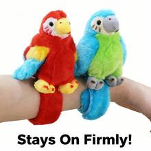 PlushFable 6.3" 16cm  Valentine Gifts Grateful Kids Gifts Realistic Shoulder Parrot Flamingo Plush Toy Lifelike Stuffed Animal Detailed Bird Doll For Kids - Blue Parrot - View 6