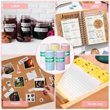 Self-Adhesive Mini Printer Sticker Paper, Colorful Thermal Printer Paper Set, Thermal Sticker Paper Compatible With M02/T02 Printers Most Instant Inkless Refilling, 57 * 25 Mm - 5Pcs - View 6