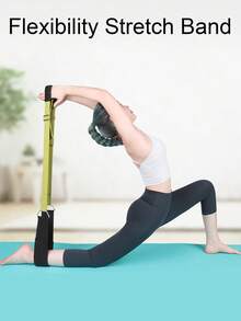 1pc Yoga Stretching Strap, For Splits Training, Dance Flexibility Resistance Band - Non-Slip Stretch Strap For Leg Stretching And Flexibility Improvement - Multicolor - View 2