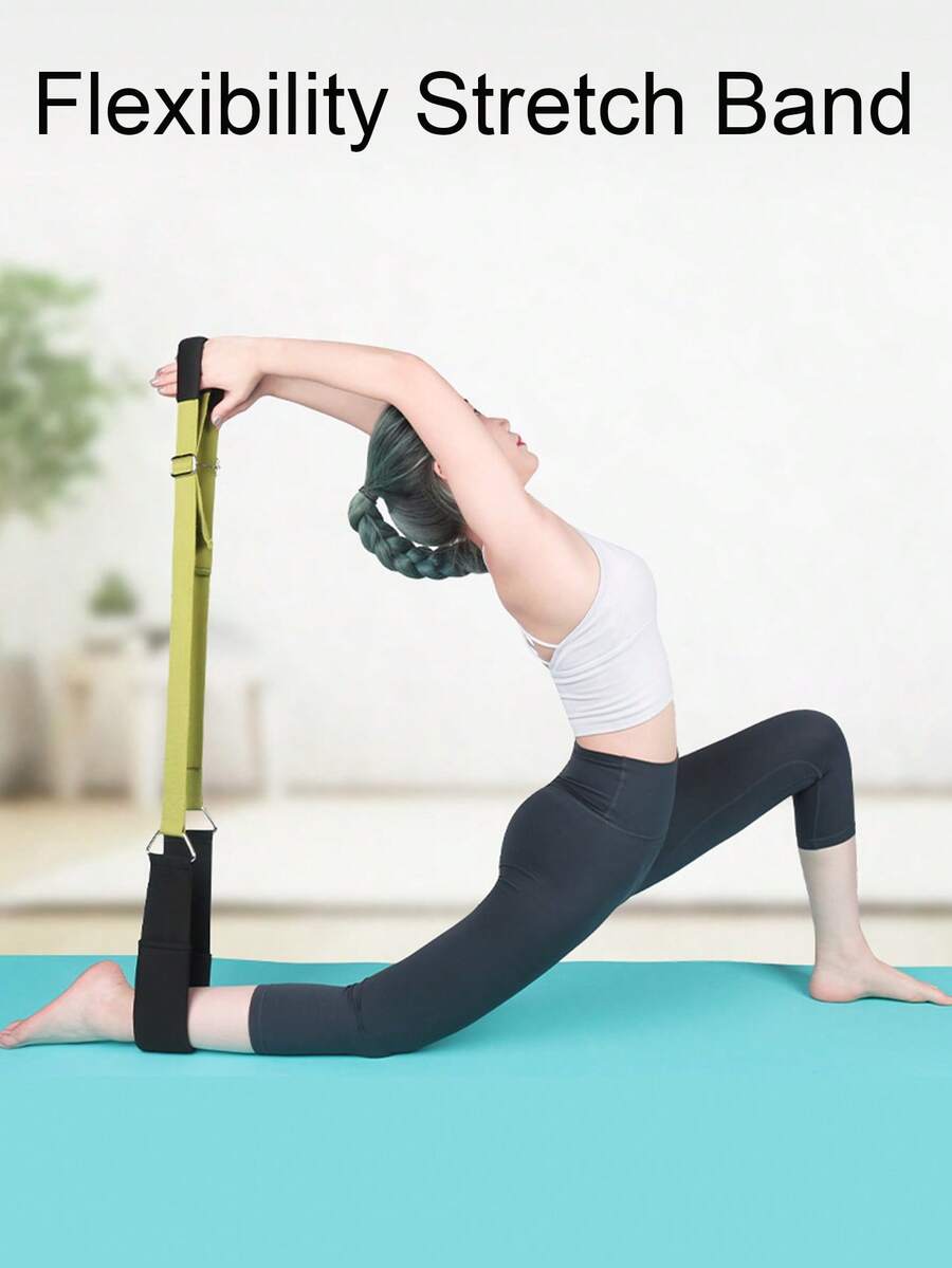 1pc Yoga Stretching Strap, For Splits Training, Dance Flexibility Resistance Band - Non-Slip Stretch Strap For Leg Stretching And Flexibility Improvement