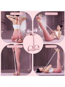 Foot Resistance Band, Suitable For Multiple Body Parts, Home Elastic Pull Rope Foot Resistance Band - Elastic Pull Rope, Suitable For Home Workouts, Yoga Enthusiasts, Improve Flexibility, Maintain Perfect Figure, Resistance Band - Multicolor - View 6