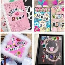 288PCS/4 Sheets Small Vinyl Alphabet Stickers - Colorful Letter Collage Kit With 28 Sheets Self-Adhesive Mini Stickers For Free Word Combining, DIY Card Making & Notebook Decor Creative Journaling - Valentine DIY Stickers, Scrapbook Lettering Kit, - Multicolor - View 10