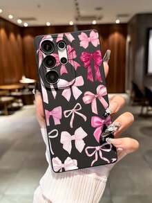 Ốp điện thoại in hình nơ hồng, tương thích với iPhone 17/16 Pro Max, 14/13, 12, 11 Pro Max, XS Max, X, XR, 8, 7, 6S, Plus, Mini, và Galaxy A13 4G, S21 FE 5G, A15, A21S, A34, A12, A50, S21, A71, v.v. Ốp chống sốc, thích hợp làm quà sinh nhật, quà cho bạn gái, bạn trai hoặc sử dụng cá nhân. - Nhiều màu - Xem 3