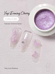 Cvian Fairy Glam 凝胶美甲延长胶，快速成型，不粘腻，可塑形，适用于3D美甲艺术，具有雕刻和水钻粘合功能，无香型 - 彩色 - 查看 8