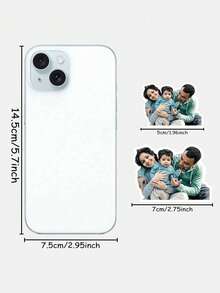 100/80/40/20/10/1pc Customized Alien Photo Stickers, Personalized Photo Stickers, Custom Stickers, Water Bottle Stickers, Laptop Stickers, Car Stickers, Your Own Photos, Family Photos, Couple Photos, Girlfriend/Boyfriend Photos, Back To School Season Labels - Multicolor - View 6