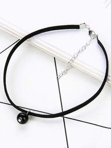 Bộ 4 mặt dây chuyền hình ngôi sao và ngọc trai cổ điển, vòng cổ choker ren phong cách punk dành cho nữ. - Nhiều màu - Xem 5
