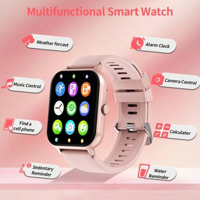  Nuevo reloj inteligente LIGE con llamada de voz, monitoreo de salud/asistente de salud, talla grande de 100 modos deportivos, notificación de llamadas entrantes y mensajes de texto, control remoto de música, visualización del clima, y múltiples modos deportivos adecuados para hombres y mujeres