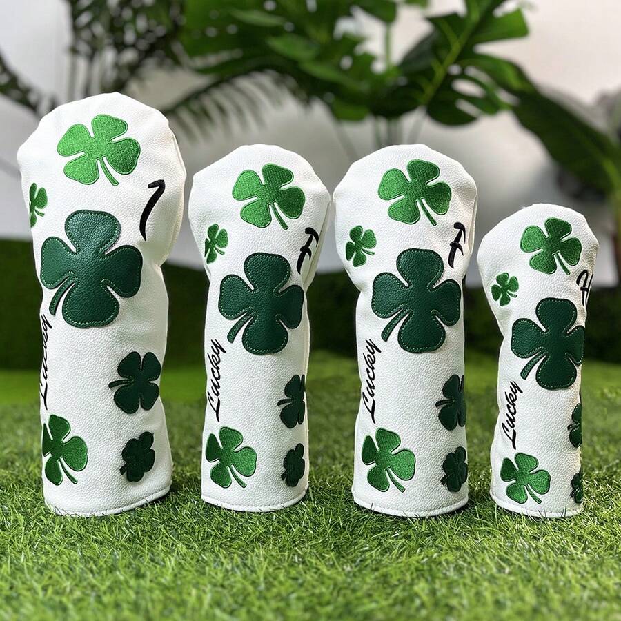 时尚的 Clover 高尔夫球杆保护套,高尔夫配件,采用耐用材料制成,为您的高尔夫球杆提供最佳保护。 - 彩色 - 查看 1