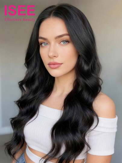 ISEE Hair Body Wave Wear Go Glueless Lace Wigs 7*5 Transparent Lace Front Wigs 16-30 Inch 180% Density Natural Color Unprocessed Human Hair Natural Hairline Top Quality Stylish Wig Beginners Friendly Pre-Cut Lace Pre-Plucked Hairline Pre-Bleached Mini Knots Transparent Lace Vacay Vibes Active Energy Travel Essential