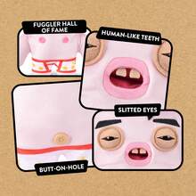 ZURU出品的Fuggler Fugg Stars 9英寸毛绒玩具（Fleeting Fartlet）——滑稽丑陋的怪物毛绒玩具，拥有类似人类的牙齿，适合儿童、青少年、成人和毛绒玩具爱好者收藏。 - 彩色 - 查看 8