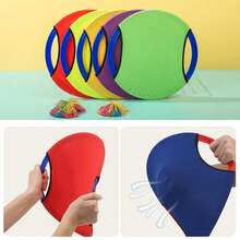 Anillo que rebota para niños, pelota para lanzar, actividades de entrenamiento con sentido, juguetes para padres e hijos, pelota elástica para exteriores, juguetes educativos QWX2 - Azul - Ver 6