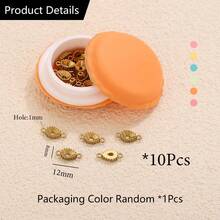 Exquisite Packaging 10pcs 304 Stainless Steel 18K Gold-Plated Multi-Style Double-Hole Pendant Bases And Settings DIY Charm Jewellery Necklace And Bracelet Making Accessories Women's Stainless Steel Jewellery Handmade Components - Pendant Base - View 12