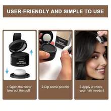 VERONNI 2pcs Hairline Powder - Natural-Looking Hairline & Eyebrow Contouring Powder For Men & Women, Plant-Based Squalane, Easy Application, No Residue, Perfect For Everyday & Special Occasions, Hairline Enhancement, Sleek Packaging, Smooth Texture - Nhiều màu - Xem 2