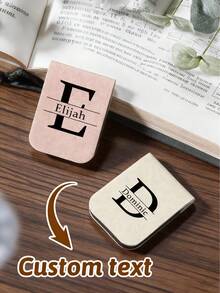 Customized Magnetic Bookmarks, Personalized With Name Design, Unisex For Books/Notebooks/Planners, Suitable As Gifts For Father, Boyfriend, Mother, Family, Great For Friends, Classmates, Family, Teachers, And Book Lovers, Book Accessories - Multicolor - View 3