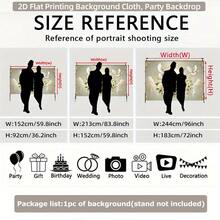 2D Flat  Single Piece 2D Flat With Printed Background, Specially Designed First Holy Ceremony.Made Of Polyester, It Can Be Used As A Festive Backdrop Celebrations, Photography, Or Commercial Decoration. - 彩色 - 查看 5