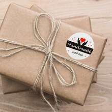 500pcs/Roll Thank You Heart Shaped Self-Adhesive Stickers, Gift Packaging Sealing Stickers, Thank You Sticker Decals, Waterproof PVC Stickers Suitable For Handmade Crafts, Wedding, Party, Gifts, Envelopes, Small Business Labels, Scrapbooking, Wedding, Birthday Party, Envelopes - Grateful - View 2