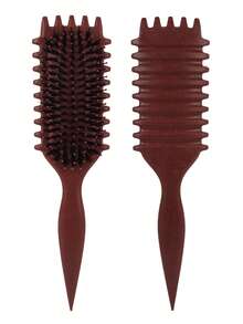 Hair Brushes-EU+UK Curling Hair Brush, Curl Define Brush, Suitable For Styling, Shaping And Setting Curly Hair, For Both Men And Women, Can Be Used On Dry Or Wet Hair - Multicolor - View 21
