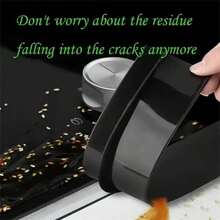 Silicone Stove Gap Covers, Heat Resistant Kitchen Counter Gap Filler, Waterproof Oil-Proof Sealing Strip For Stovetop And Countertop, Easy Clean (2 Packs) - A-Black - View 3