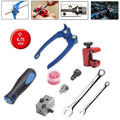 Mini Bremsleitung Bördelgerät 4,75mm SAE F + E Bördel Werkzeug Neu Gewerblich DE