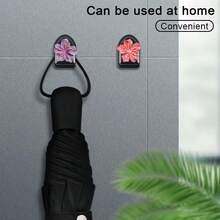 2 piezas/1 pieza Gancho de flor de cerezo para coche Gancho adhesivo multifuncional mini para respaldo de asiento de coche - flores de cerezo - Ver 7