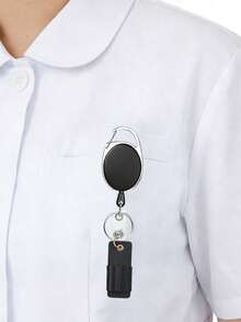 带伸缩扣的笔夹钥匙扣，护士笔套，防丢笔夹，口红夹，实用礼品夹，化妆刷夹，汽车钥匙收纳夹，医护人员证件夹，医护人员必备，办公桌收纳，护士节礼物 - 彩色 - 查看 4