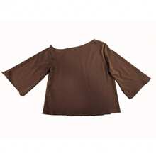 Autumn Outfit First Choice Asymmetrical Batwing Sleeve Asymmetrical Shoulder Top High-Waist Slimming Commuter Style Straight Leg Pants 2 Pieces Set - Coffee Brown - View 6