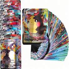 300张完整的英文版宝可梦卡牌（V系列、Vmax、GX稀有卡），做工精良，生命值高，战斗力强，是宝可梦动画系列、动漫游戏、周边产品、生日和节日派对用品的必备礼物。 - 彩色 - 查看 7