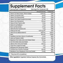 Bunkell Vitamin & Mineral Dietary Supplement - With Vitamin, Folate, Biotin - Immune Support, For Men & Women - 120 Capsules - 1瓶 - 查看 2