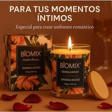 Vela de Masaje Sandalwood - Cera de Soya 100% Natural Aroma Floral Ideal para Hidratacion y Masajes 135 g - Ambiente de Bienestar - como en la foto - Ver 7