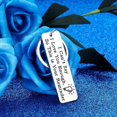 1 Stück Valentinstag Geschenke für Ihn Sie Jahrestags Geschenke für Paar Geschenke für Freund Freundin Inspirierender Schlüsselanhänger für Ehemann Ehefrau Partner Geburtstaggeschenke für Frauen Männer Liebes Erinnerung Schlüsselanhänger