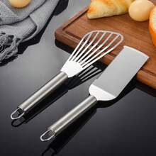 8件套奶酪披萨刀套装、不锈钢黄油刮刀、烘焙和打蛋厨房工具套装、厨房配件、家居必备品 - 白色 - 查看 3