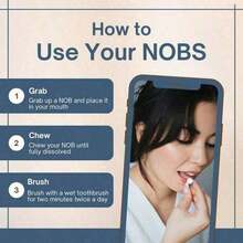 NOBS Toothpaste Tablets - Nano Hydroxyapatite, Fluoride Free, Plastic Free, - Mặc định - Xem 11
