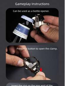 Llavero/accesorio de bolso con trampa de metal en forma de ratón de moda y divertido. Multifuncional, se puede usar como abridor de botellas, dije de bolso o alivio del estrés diario. Adecuado para mochilas/bolsos de hombro. También se puede usar como colgante de llave de coche 2026 o artesanía personalizada con trampa de ratón. Ideal para usar como llavero, colgante de mochila, llavero de coche, decoración de bolso u ornamento. Un gran regalo para el Día del Padre, San Valentín, cumpleaños u otras festividades. - Multicolor - Ver 5