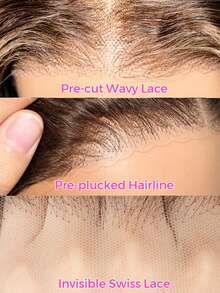 28 Inch HD Lace Front Wig Human Blended Hair 13x4 13x6 5x5 Lace Frontal Wigs 4/27 Highlight Ombre Body Wave Brazilian Virgin Hair Pre Cut Pre Plucked Glueless Wigs With Baby Hair - SP4/27 - View 4