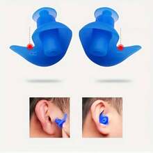 2/5/10 paia di tappi per le orecchie in silicone di colore solido, tappi per le orecchie a spirale impermeabili e anti-rumore per nuoto, officina - Giusto - Visualizzare 6