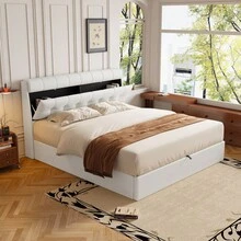 Bed Bases & Foundations - White + PU + 160cm*200cm - View 4