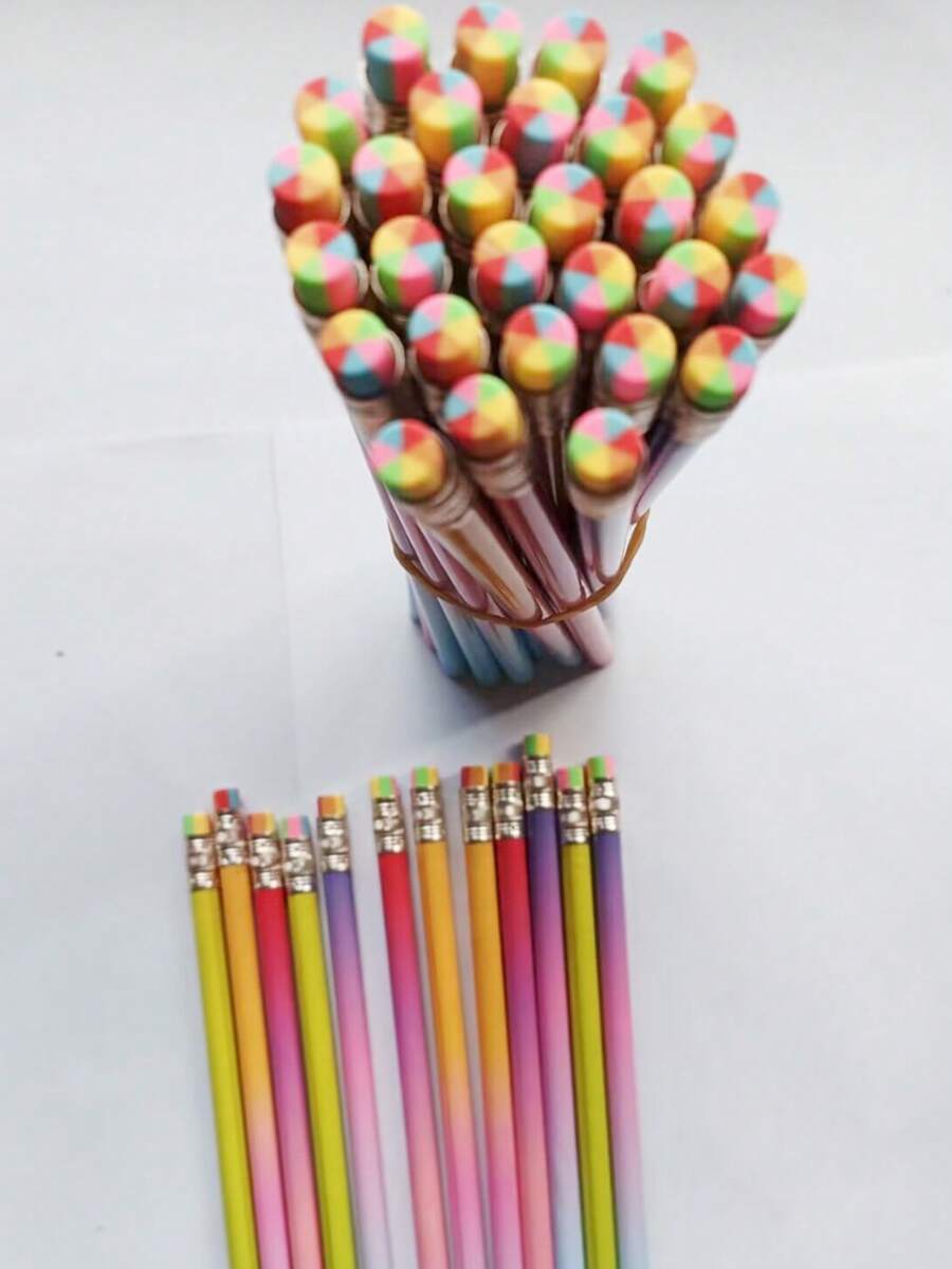 Gradient Rainbow Color Pencil, Elegant Appearance, With Built-In ...