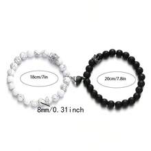 一对心跳连接友谊手链，男女通用设计，送给闺蜜的礼物，女士手链，适合送给朋友和家人 - 情侶手鍊 - 查看 4