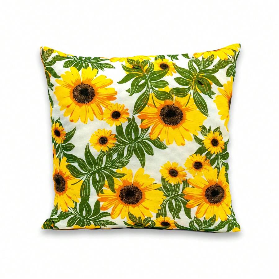 1 Cushion Cover With Zipper 40x40 Collection 2024 Gorgeous - FLORAL - SUNFLOWERS - View 1