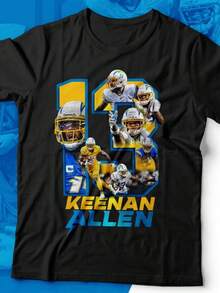 Keenan Allen Los Angeles Shirt Design - Black - View 1