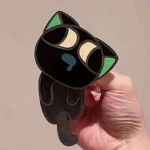 New Luo Xiaohei The Animation 2 Movie Peripheral Genius Little Cat Luo Xiaohei Shaking Acrylic Keychain Pendant - Multicolor - View 6