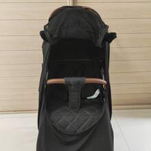 1pc Baby Stroller Sun Shade, Mosquito Net, Sleep Shade, Universal Fit For Baby Stroller, Butterfly Mesh Breathable Sunshade - Black - View 6