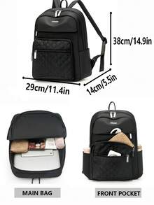 Rhombus Backpack | Interpret Commuting Aesthetics All-Weather, Unlock Absolute Visual Sovereignty In Daily Life, Carry Full Set Of Equipment For Travel, Triple Multifunctional Matrix: Equipped With Top Handle And Adjustable Shoulder Straps Across The Entire Series - Multicolor - View 3