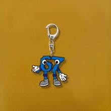 1pc 2D Flat Funny "67" Number Keychain - Fashionable "67" Number Keychain, Can Be Hung On Bags And Backpacks - Suitable As A Unique Christmas Gift, 2D Flat - Multicolor - View 6