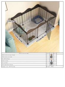 Easy Install Removable Small Dog Fence, Collapsible Indoor Pet Gate For Small Dogs - Multicolor - View 19