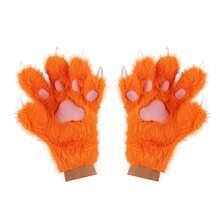 1pair Cute Plush Cat Paw Gloves, Soft Furry Winter Mittens Cosplay Costume Accessories, Furry Costume, Therian Paws, Cartoon Animal Claw Hand Warmers, Fluffy Plush Paw Shaped Gloves For Christmas, Party, Or Daily Warm Wear - Multicolor - View 21
