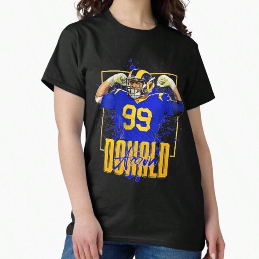 Aaron Donald  Classic T-Shirt - Negro - Ver 1