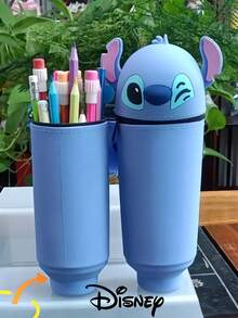 Stitch Backpack Stationery Silicone Pencil Case Small Gift Stationery Box Stitch Pencil Holder - Stitch - View 1
