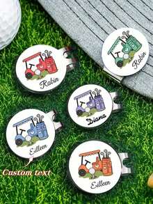 Personalized Golf Ball Marker, Golf Gift For Her, Golf Lover Gift, Magnetic Golf Ball Marker Clip, Funny Golf Ball Marker With Magnetic Clip, Golf Hat Clip Magnetic Golf Ball Marker Gift For Golfers, Men And Women - Multicolor - View 1
